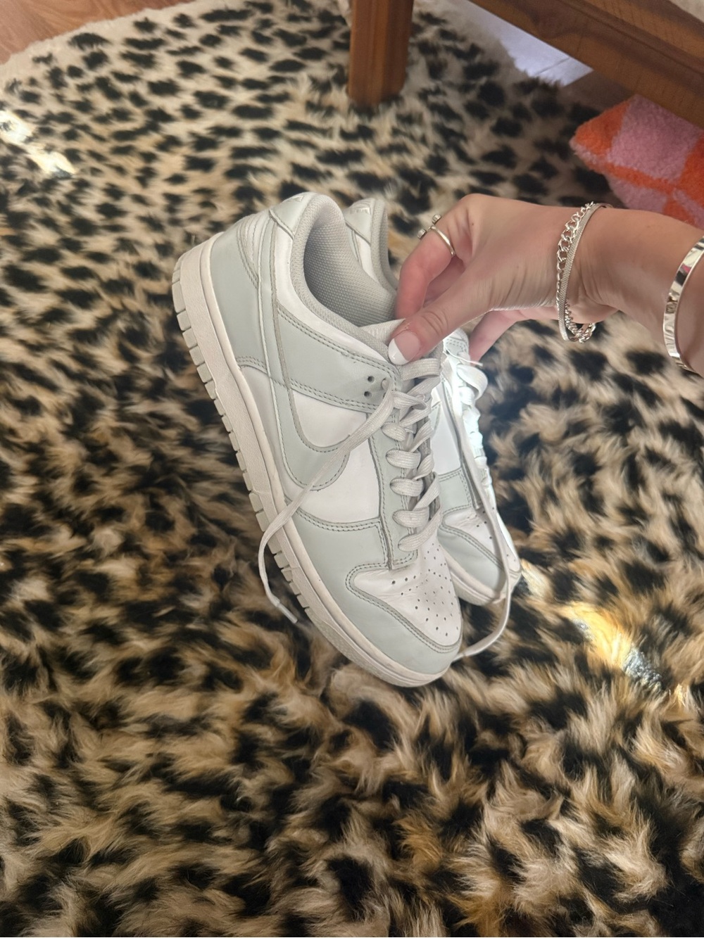 Nike Women’s White and Light Gray Low-Top Sneakers